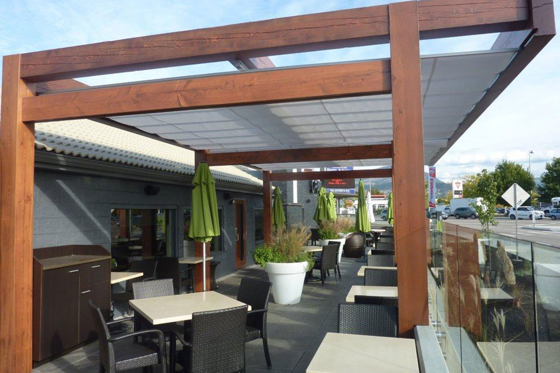 Cantilevered Retractable Canopy