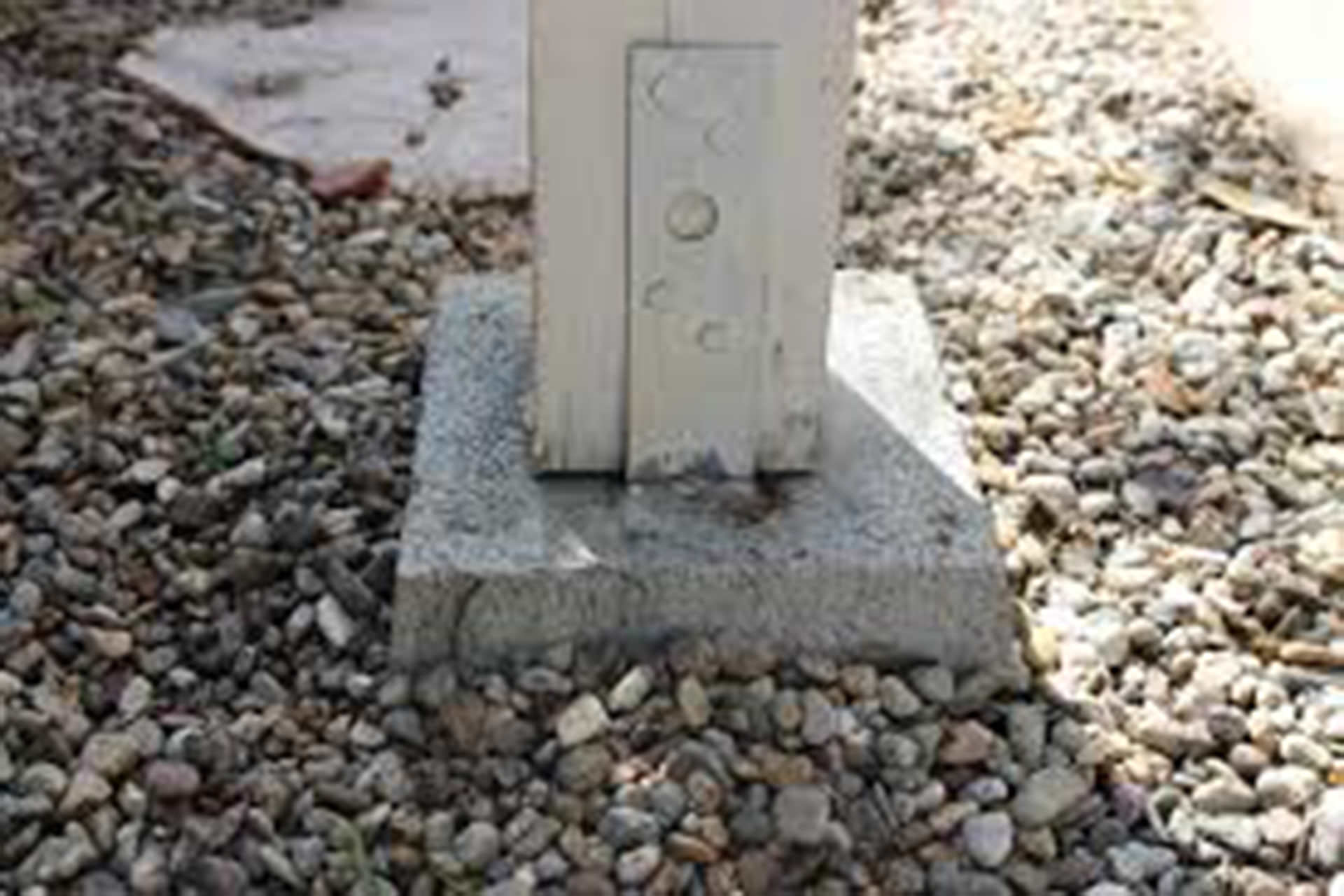 Pergola Mounting Cement Footing