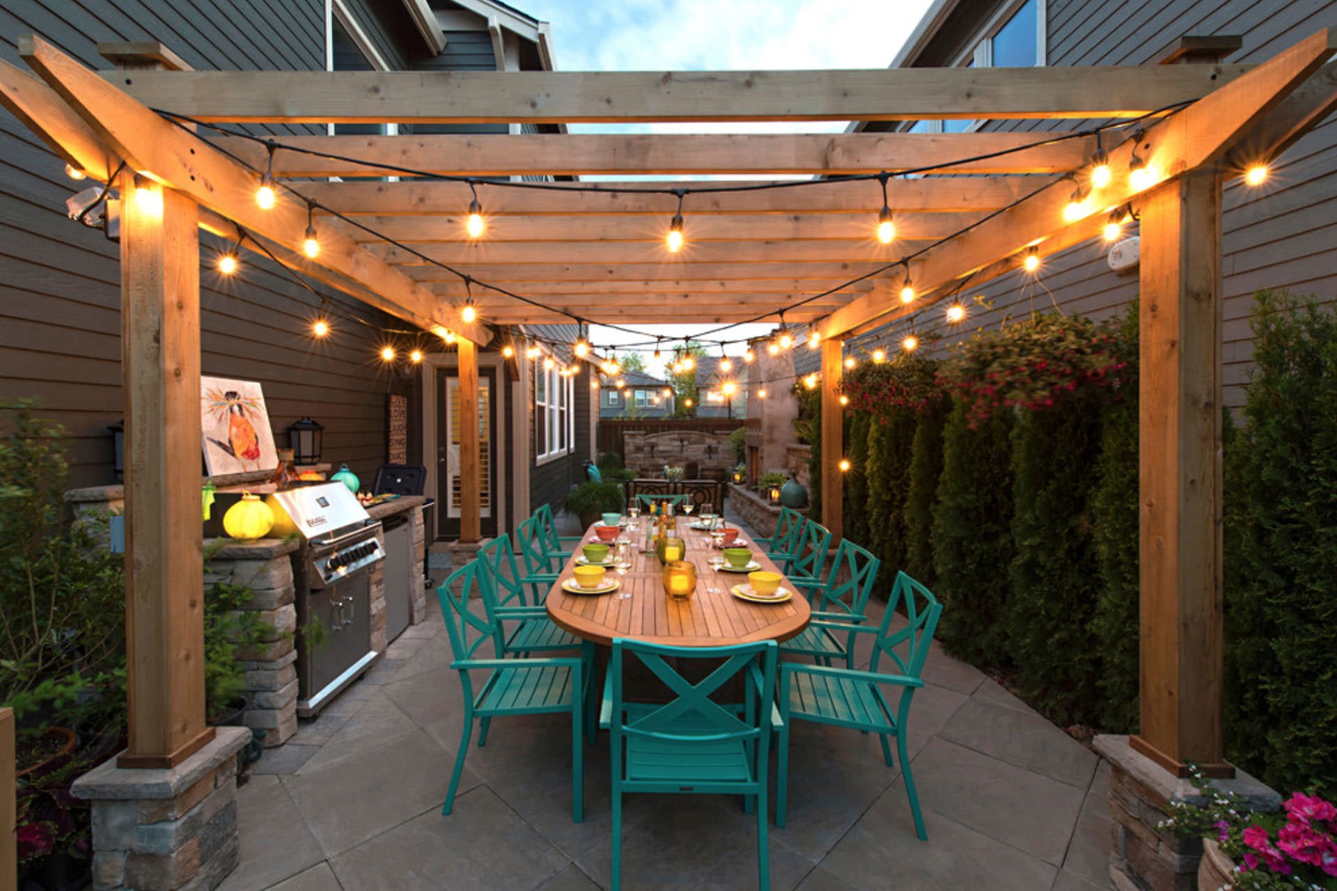 String Lights Pergola Lighting Ideas