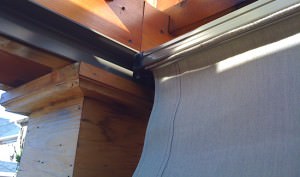 Retractable Canopy Edge Seams