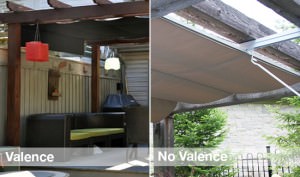 Retractable Canopy Valence
