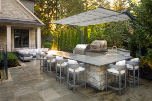 Freestanding Retractable Canopy