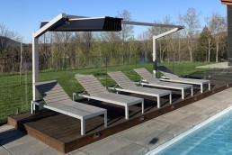 freestanding retractable canopy