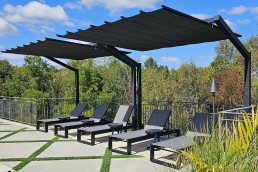 freestanding retractable canopies